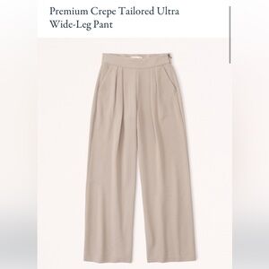 Premium Crepe Tailored Ultra Wide-Leg Pant